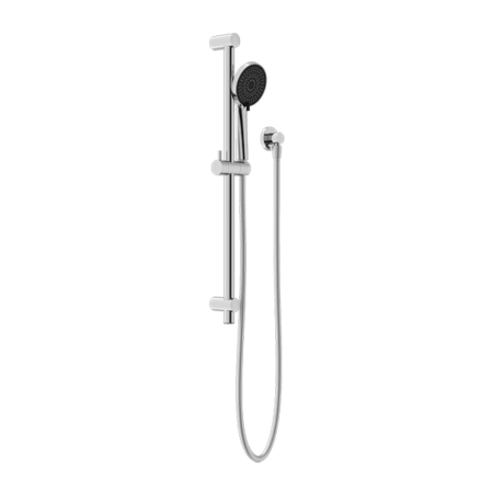 Showers Nero Round Metal Project Rail Shower Colour: Chrome Place & Palette