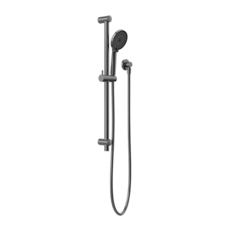 Showers Nero Round Metal Project Rail Shower Colour: Gun Metal Place & Palette