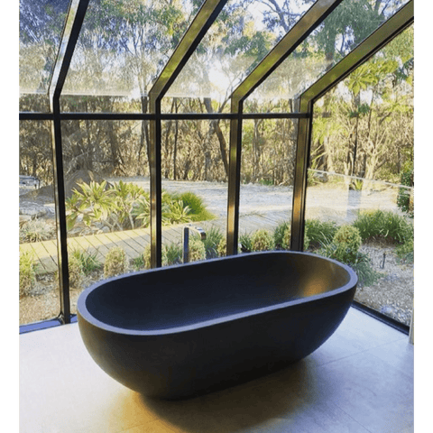 Baths Pietra Bianca Ryese Bath Colour: Malibu Solid Size: 1600x800x520 Place & Palette