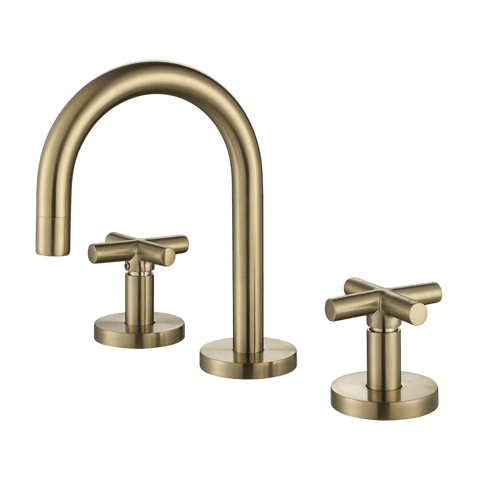 Tapware Modern National Ryker Basin Set Colour: Pvd Brushed Bronze Place & Palette