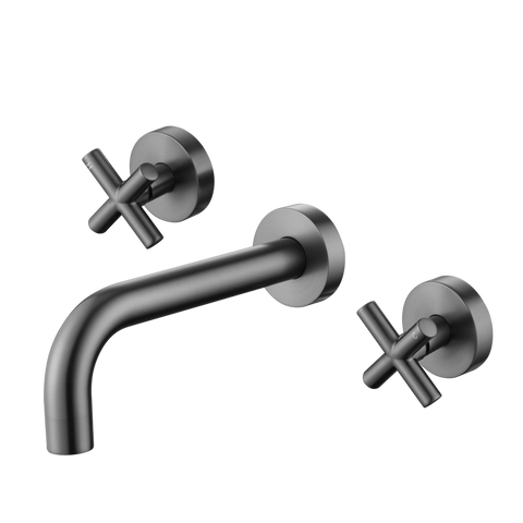 Tapware Modern National Ryker Bath Set Colour: Electroplated Gunmetal Place & Palette