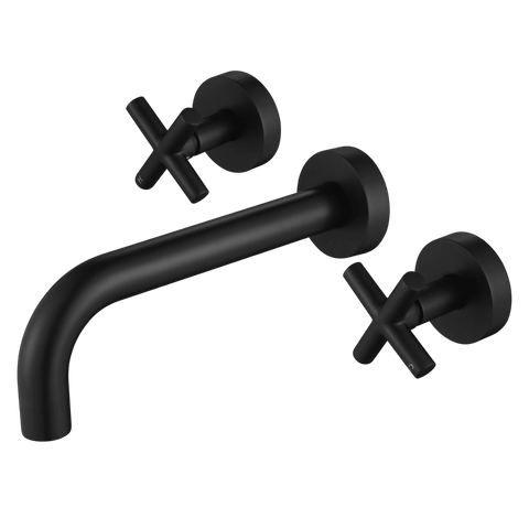 Tapware Modern National Ryker Bath Set Colour: Electroplated Matte Black Place & Palette