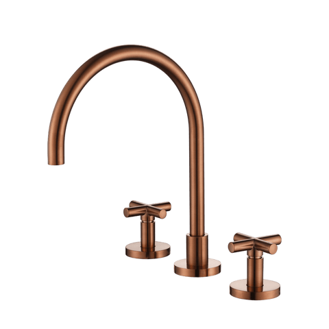 Tapware Modern National Ryker Kitchen Set Colour: Pvd Champagne Place & Palette