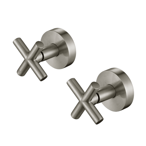 Tapware Modern National Ryker Wall Top Assemblies Colour: Pvd Brushed Nickel Place & Palette