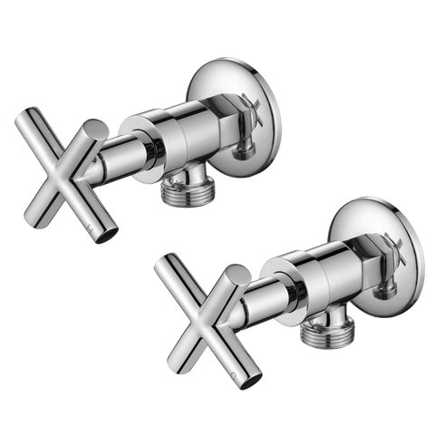 Tapware Modern National Ryker Washing Machine Stops Colour: Electroplated Chrome Place & Palette