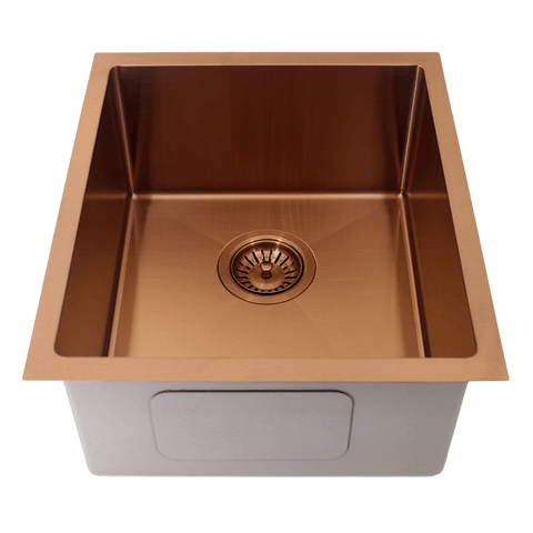 Basins Modern National Single Bowl Sink Colour: Copper Size: 26L - 440 X 380 X 200mm Place & Palette