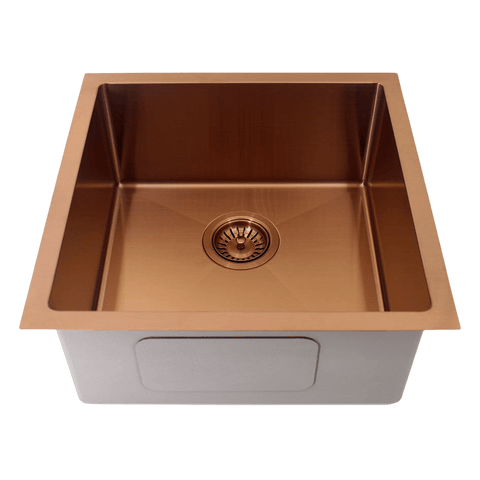 Basins Modern National Single Bowl Sink Colour: Copper Size: 31L - 450 X 450 X 200mm Place & Palette