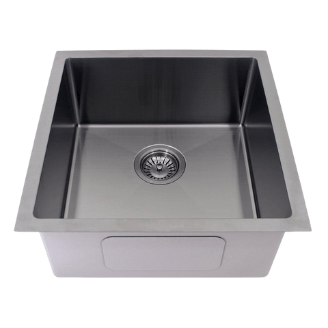 Basins Modern National Single Bowl Sink Colour: Gunmetal Size: 31L - 450 X 450 X 200mm Place & Palette