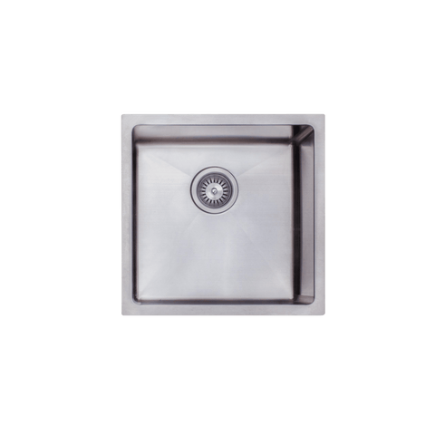Basins Modern National Single Bowl Sink Colour: Stainless Steel Size: 31L - 450 X 450 X 200mm Place & Palette