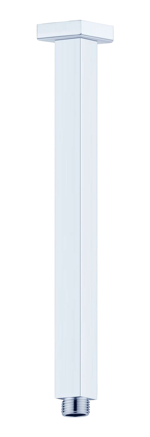 Showers Nero Square Ceiling Arm Colour: Chrome Length: 600mm Place & Palette