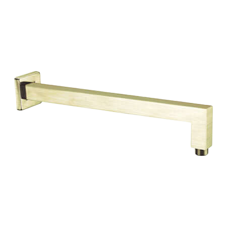 Showers Nero Square Shower Arm Colour: Brushed Gold Place & Palette