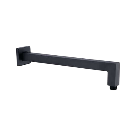 Showers Nero Square Shower Arm Colour: Matte Black Place & Palette