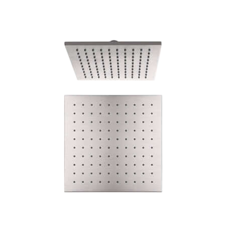 Showers Nero Square Shower Head Colour: Brushed Nickel Size: 250mm Place & Palette