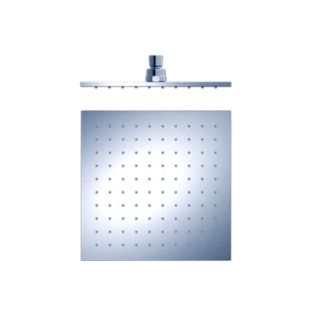 Showers Nero Square Shower Head Colour: Chrome Size: 250mm Place & Palette