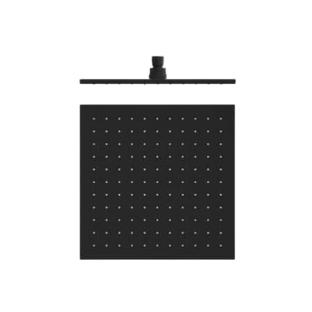 Showers Nero Square Shower Head Colour: Matte Black Size: 300mm Place & Palette