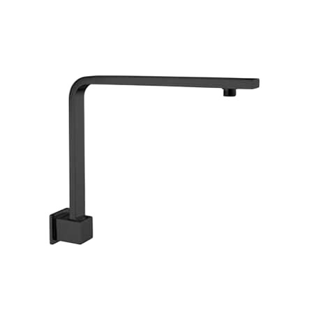 Showers Nero Square Swivel Shower Arm Colour: Matte Black Place & Palette