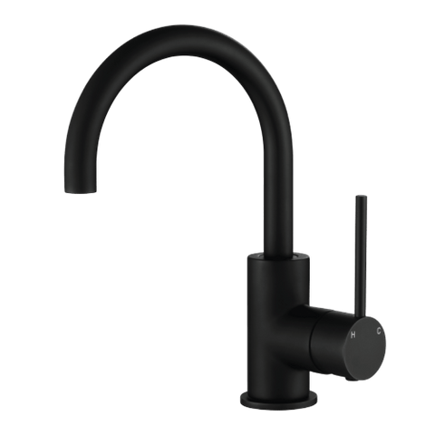 Tapware Modern National Star Mini Basin / Kitchen Mixer Colour: Electroplated Matte Black Place & Palette