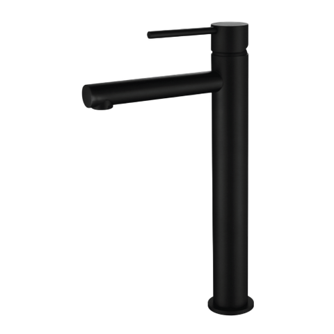 Tapware Modern National Star Mini Basin Mixer - High Rise Style: High Rise Colour: Electroplated Matte Black Place & Palette