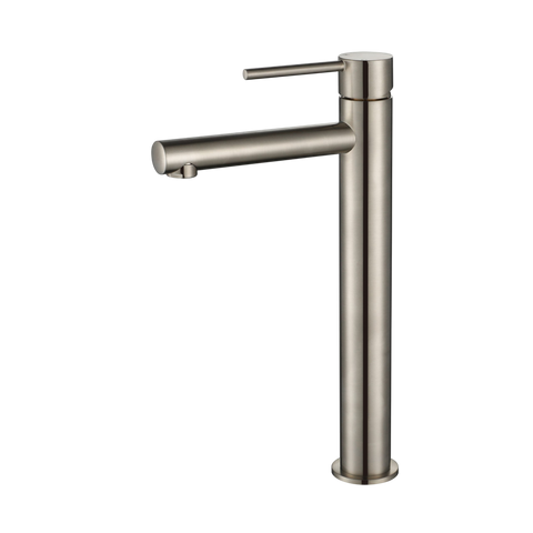 Tapware Modern National Star Mini Basin Mixer - High Rise Style: High Rise Colour: Pvd Brushed Nickel Place & Palette
