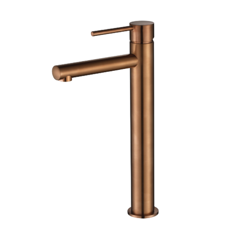 Tapware Modern National Star Mini Basin Mixer - High Rise Style: High Rise Colour: Pvd Champagne Place & Palette