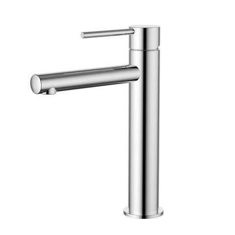 Tapware Modern National Star Mini Basin Mixer - Mid Rise Colour: Electroplated Chrome Place & Palette