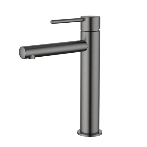Tapware Modern National Star Mini Basin Mixer - Mid Rise Colour: Electroplated Gunmetal Place & Palette