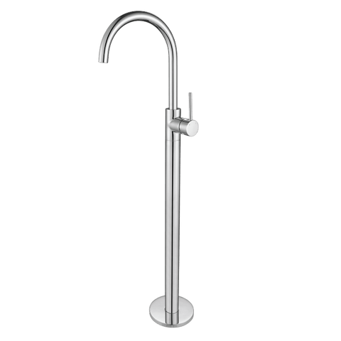 Tapware Modern National Star Mini Freestanding Bath Mixer Colour: Electroplated Chrome Place & Palette