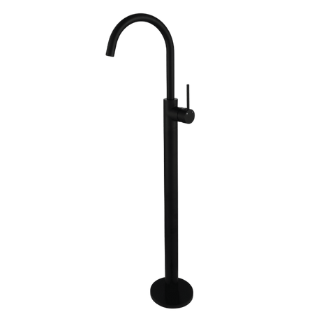 Tapware Modern National Star Mini Freestanding Bath Mixer Colour: Electroplated Matte Black Place & Palette