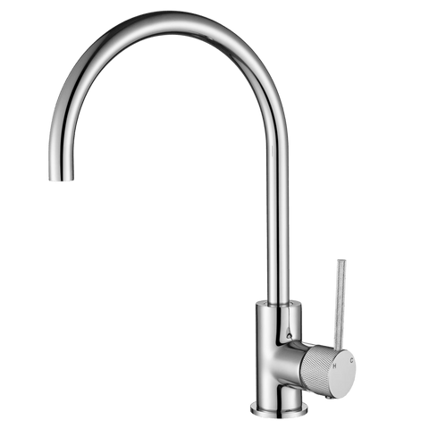 Tapware Modern National Star Mini Kitchen Mixer Colour: Electroplated Chrome Style: Knurled Handle Place & Palette