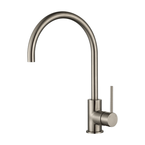 Tapware Modern National Star Mini Kitchen Mixer Colour: Pvd Brushed Nickel Style: Standard Place & Palette