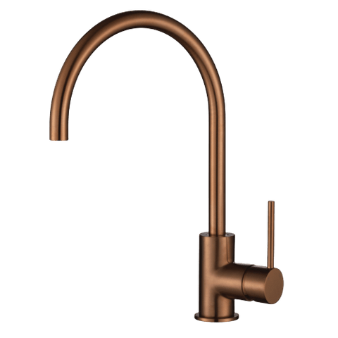 Tapware Modern National Star Mini Kitchen Mixer Colour: Pvd Champagne Style: Standard Place & Palette