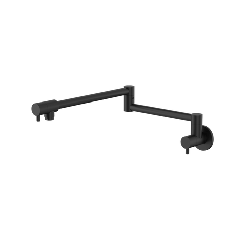Tapware Modern National Star Mini Kitchen Pot Filler Colour: Electroplated Matte Black Place & Palette