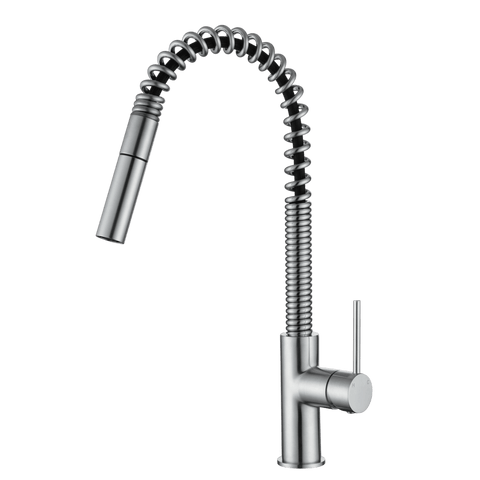 Tapware Modern National Star Mini Spring Kitchen Mixer Colour: Electroplated Brushed Chrome Place & Palette