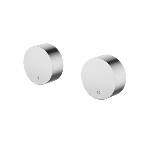 Tapware Modern National Star Mini Wall Top Assemblies Style: Round Colour: Electroplated Brushed Chrome Place & Palette