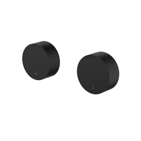 Tapware Modern National Star Mini Wall Top Assemblies Style: Round Colour: Electroplated Matte Black Place & Palette