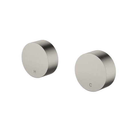 Tapware Modern National Star Mini Wall Top Assemblies Style: Round Colour: Pvd Brushed Nickel Place & Palette