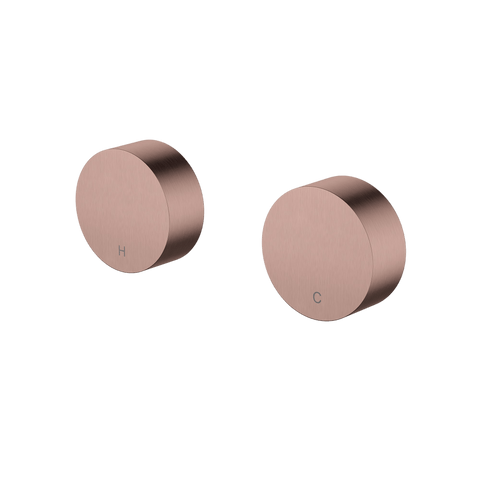 Tapware Modern National Star Mini Wall Top Assemblies Style: Round Colour: Pvd Champagne Place & Palette