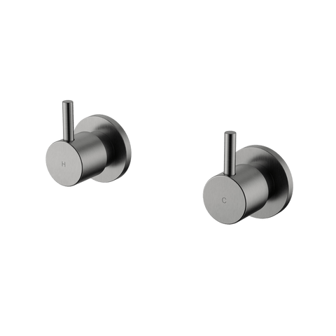 Tapware Modern National Star Mini Wall Top Assemblies Style: Standard Colour: Electroplated Gunmetal Place & Palette