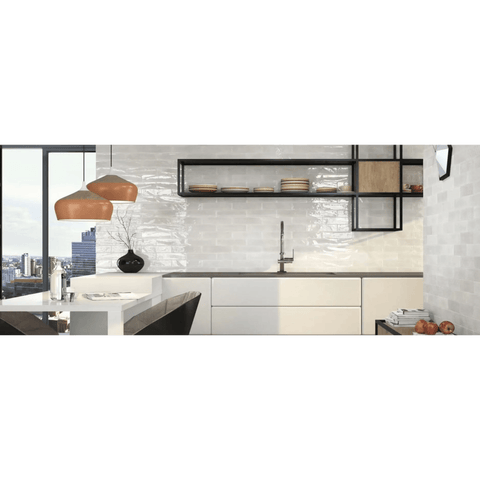 Tiles The Peninsula Collection Tathra Subway Tile Colour: White Place & Palette