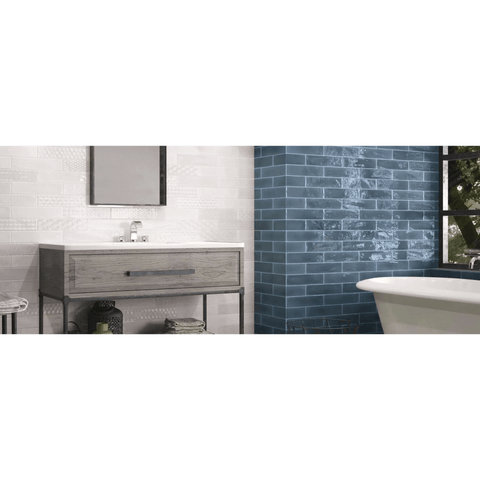 Tiles The Peninsula Collection Tathra Subway Tile Colour: White Place & Palette