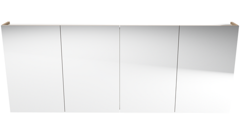 Mirrors Timberline Tennessee Shaving Cabinet Size: W 1500mm Style: 4 Door Place & Palette