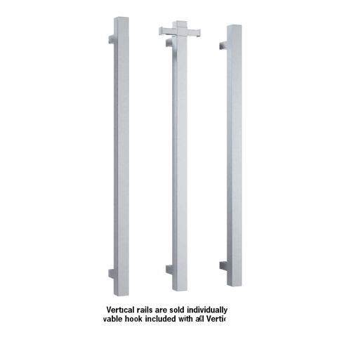 Accessories Thermogroup Thermorail 12 Volt Vertical Bar With Optional Hook Style: Straight/Round Colour: Polished Stainless Steel 22W Place & Palette