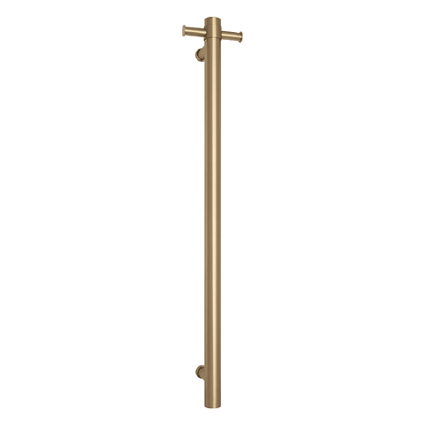 Accessories Thermogroup Thermorail 12 Volt Vertical Bar With Optional Hook Style: Straight/Round Colour: Brushed Brass 30W Place & Palette