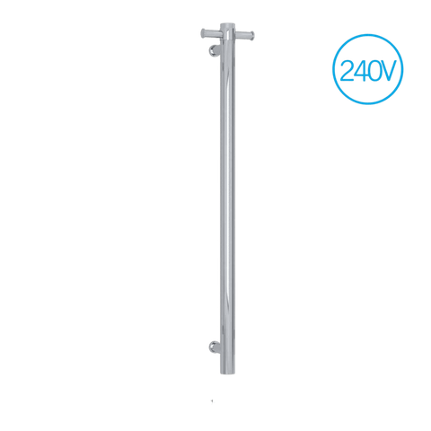 Accessories Thermogroup Thermorail 240Volt Vertical Bar With Optional Hook Colour: Polished Stainless Steel 20W Place & Palette
