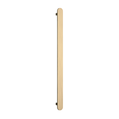 Accessories Thermogroup Thermorail Flat Pill 12 Volt Vertical Bar Colour: Brushed Brass 20W Place & Palette