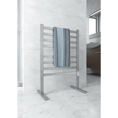 Accessories Thermogroup Thermorail Free Standing Heated Towel Rail Style: Straight/Round Size: 8 Bars - 600x1080x300mm (100 Watts) Place & Palette