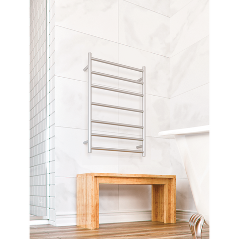 Accessories Thermogroup Thermorail Heated Towel Rail - Straight/Round Colour: Polished Stainless Steel Size: 4 Bars - 550x550x122mm (41 Watts) Place & Palette