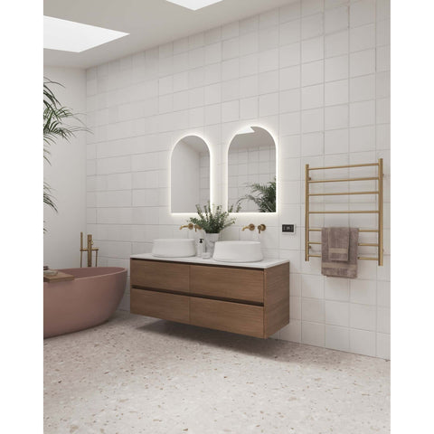 Accessories Thermogroup Thermorail Heated Towel Rail - Straight/Round Colour: Polished Stainless Steel Size: 4 Bars - 550x550x122mm (41 Watts) Place & Palette