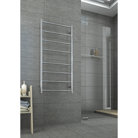 Accessories Thermogroup Thermorail Heated Towel Rail - Straight/Round Colour: Polished Stainless Steel Size: 4 Bars - 550x550x122mm (41 Watts) Place & Palette