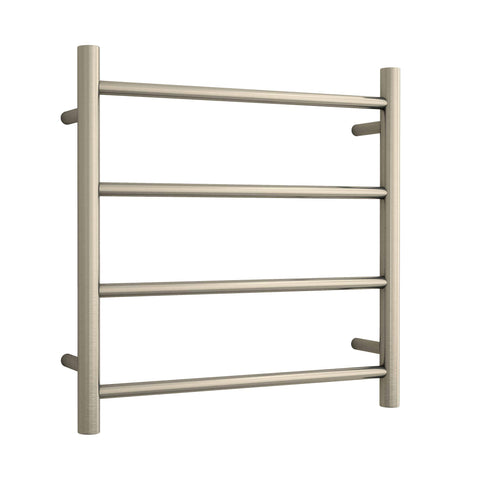 Accessories Thermogroup Thermorail Heated Towel Rail - Straight/Round Colour: Brushed Nickel Size: 4 Bars - 550x550x122mm (41 Watts) Place & Palette